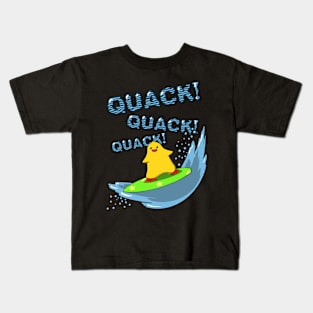 Surfing duck Kids T-Shirt